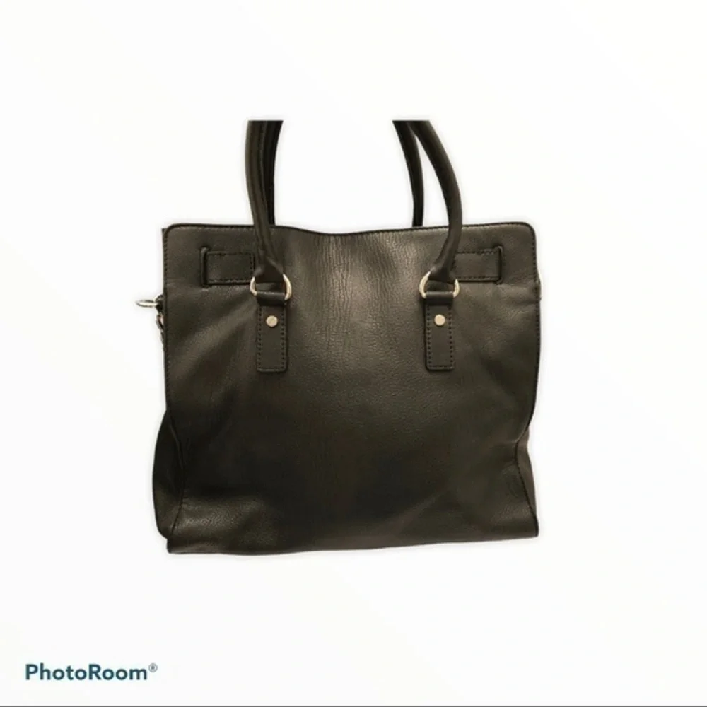 Michael kors black leather large Hamilton bag tote